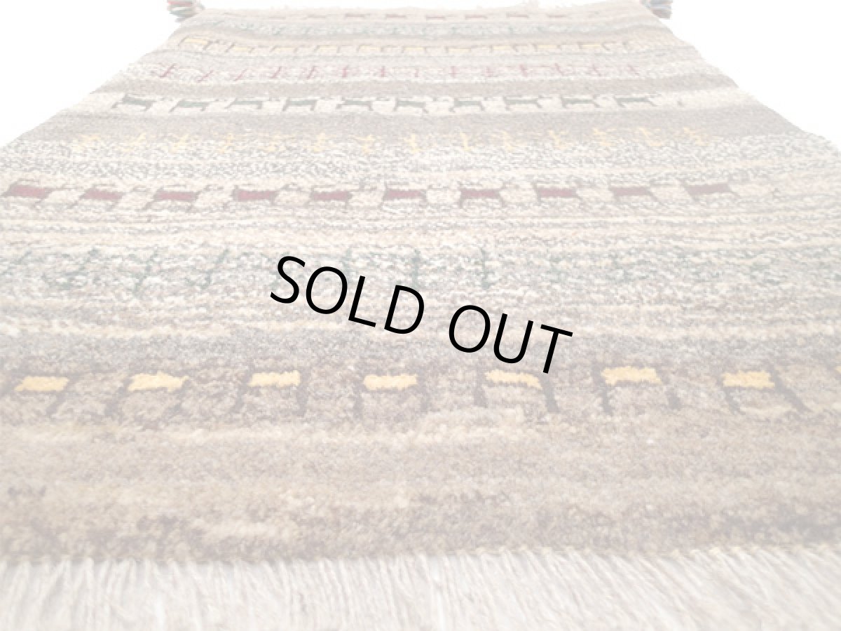 画像3: 玄関マットサイズギャッベ_C73_Gabbeh_86x62 (3)