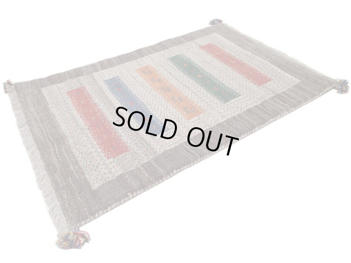 画像2: アクセントラグサイズギャッベ_C111_Gabbeh_120x80 (2)