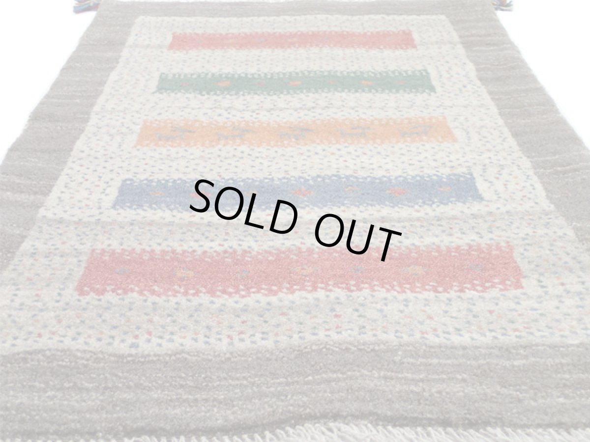 画像3: アクセントラグサイズギャッベ_C111_Gabbeh_120x80 (3)