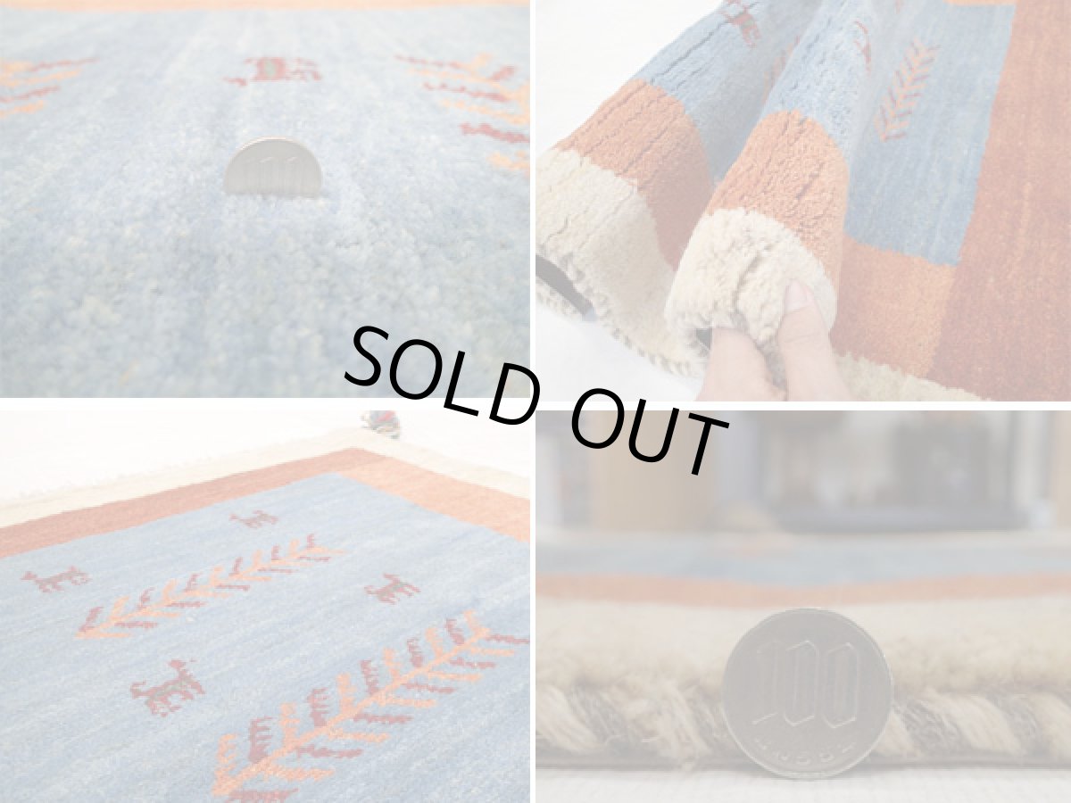 画像5: アクセントラグサイズギャッベC112Gabbeh111x80 (5)