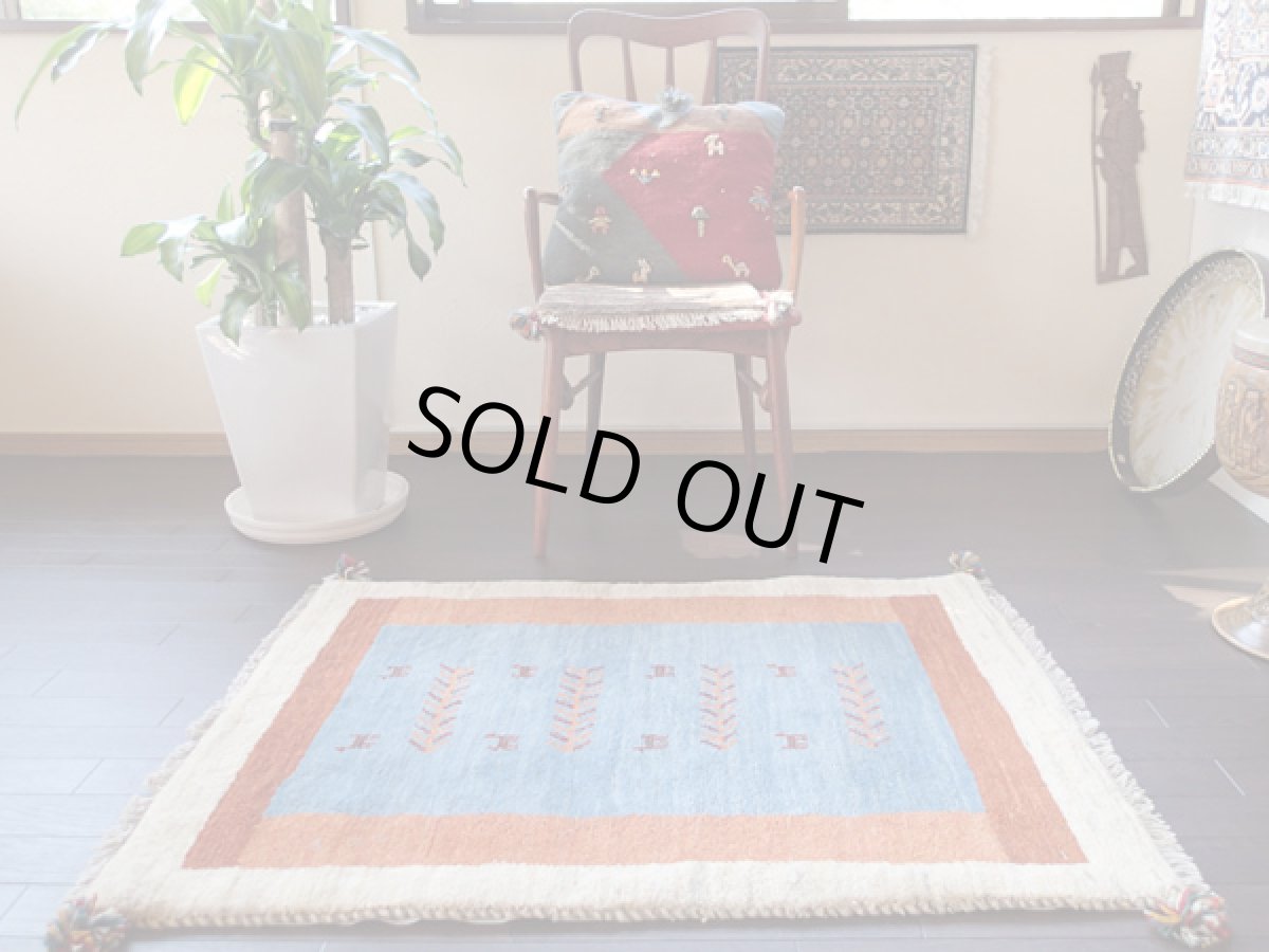 画像3: アクセントラグサイズギャッベC112Gabbeh111x80 (3)