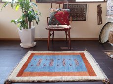 画像3: アクセントラグサイズギャッベC112Gabbeh111x80 (3)