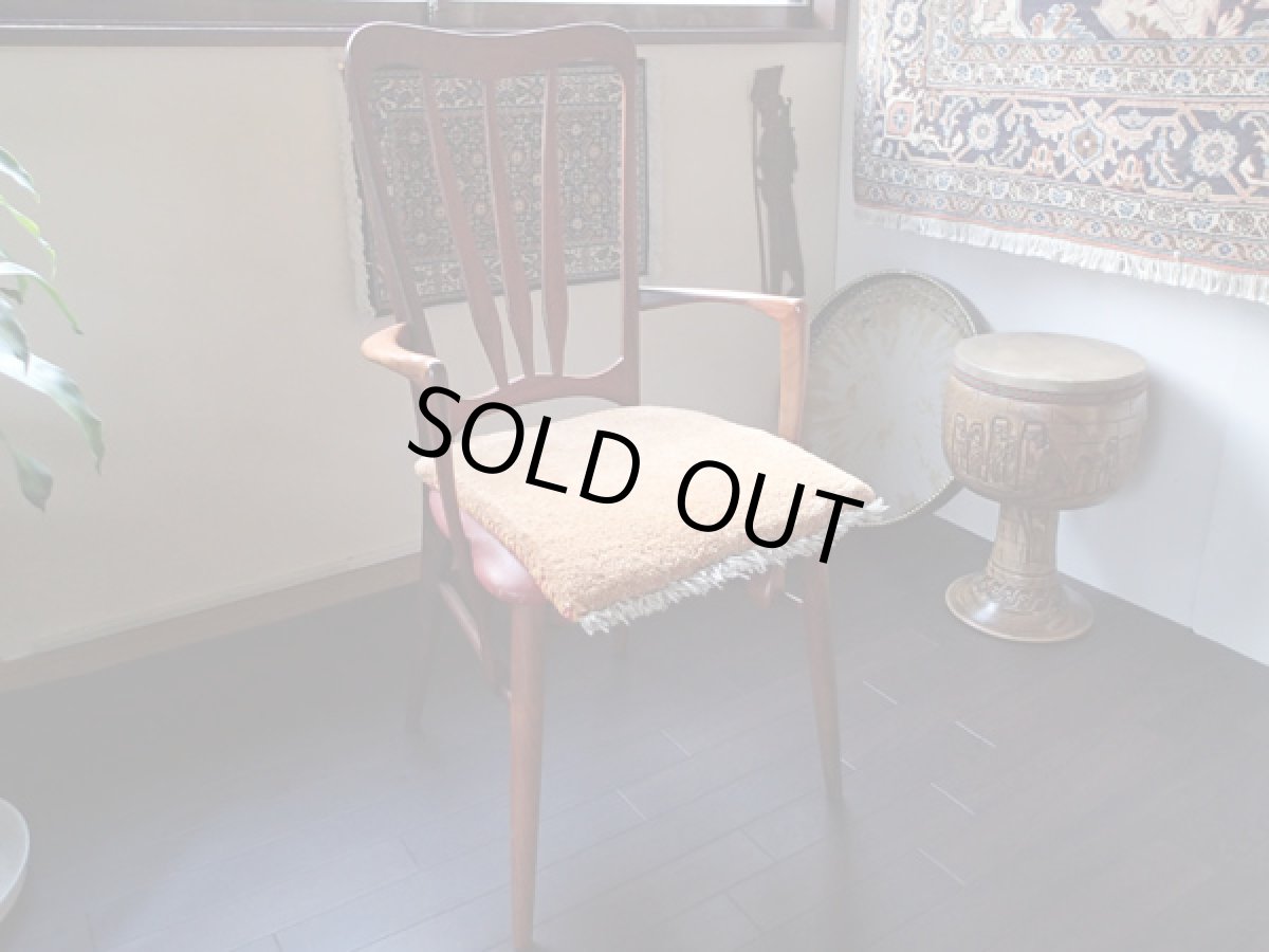 画像3: 手織りペルシャミニギャッベY00座布団サイズ40×40ハンドメイドラグ (3)