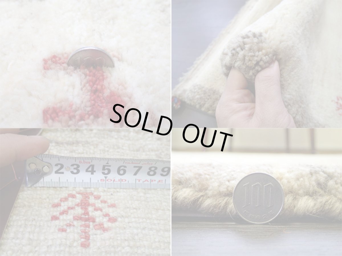 画像5: 玄関マットサイズギャッベ_C109_Gabbeh_89x59 (5)