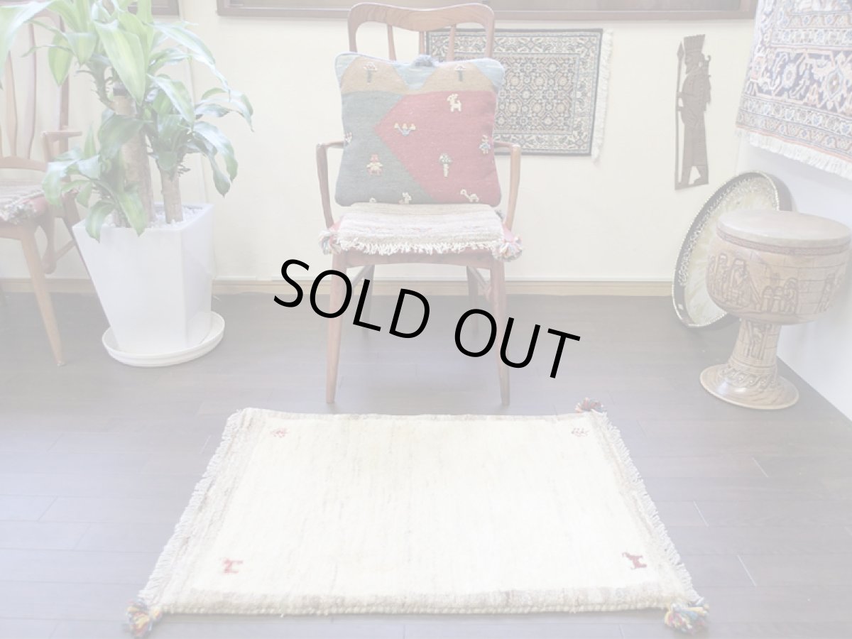 画像3: 玄関マットサイズギャッベ_C109_Gabbeh_89x59 (3)