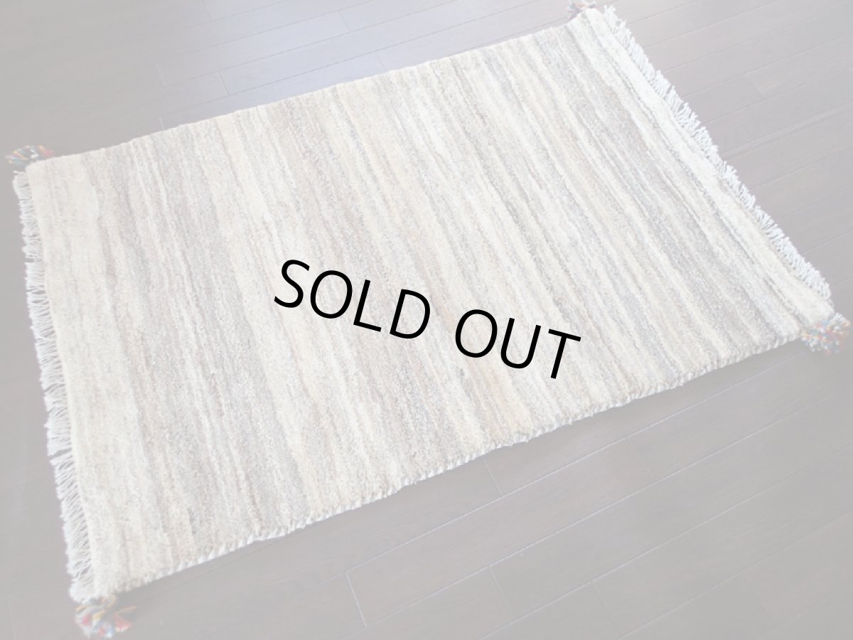 画像2: 手織りペルシャギャッベC120アクセントラグサイズ118×79ハンドメイドラグ (2)