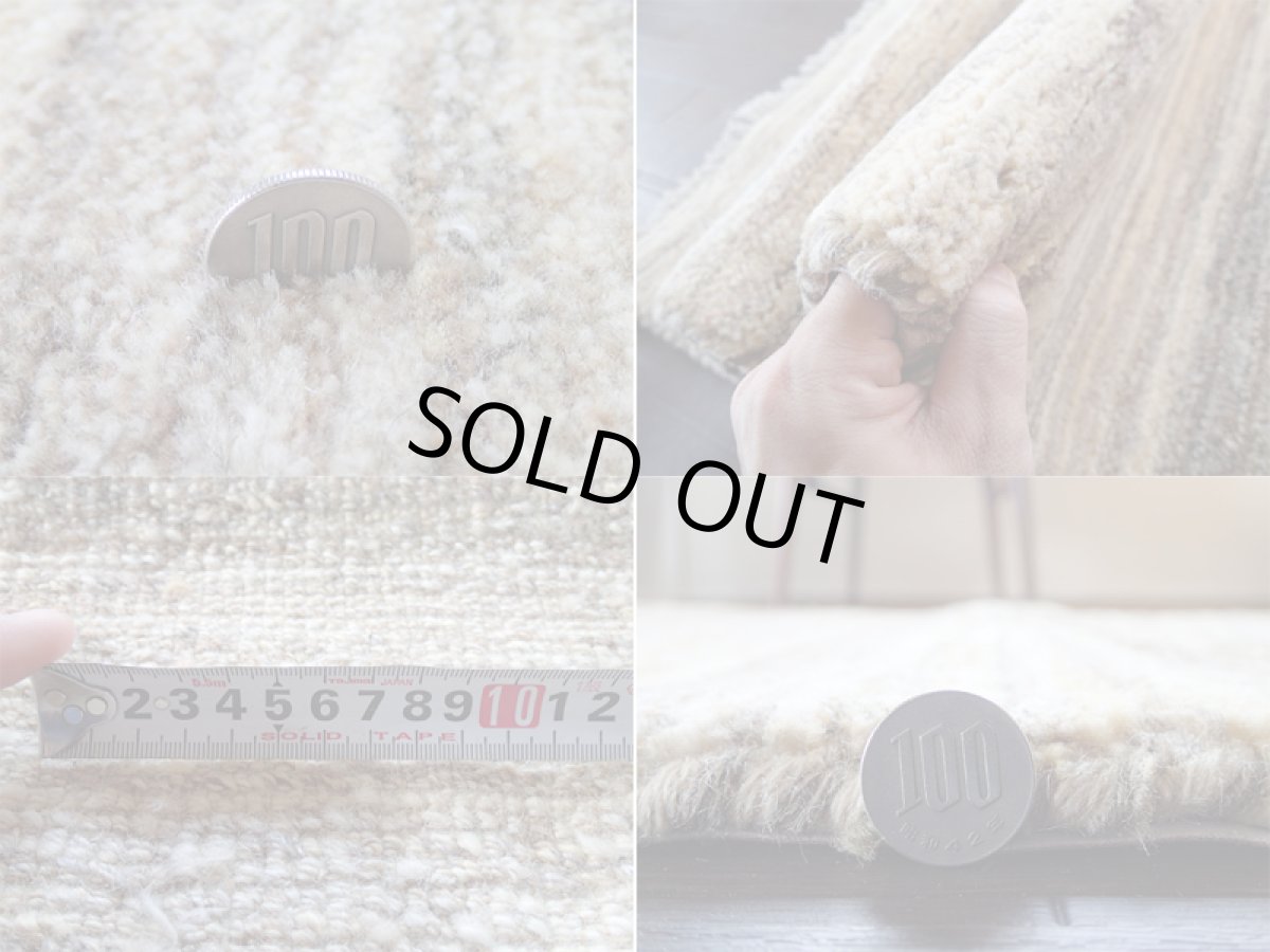 画像5: 手織りペルシャギャッベC120アクセントラグサイズ118×79ハンドメイドラグ (5)