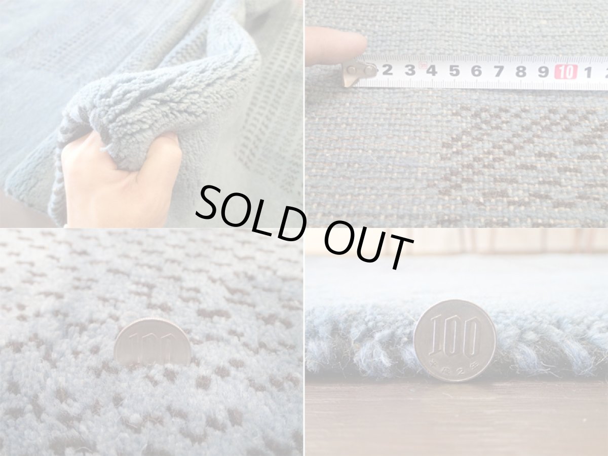 画像5: 手織りペルシャギャッベE111リビングラグサイズ197×155ハンドメイドラグ (5)