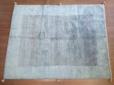 画像1: 手織りペルシャギャッベE111リビングラグサイズ197×155ハンドメイドラグ (1)