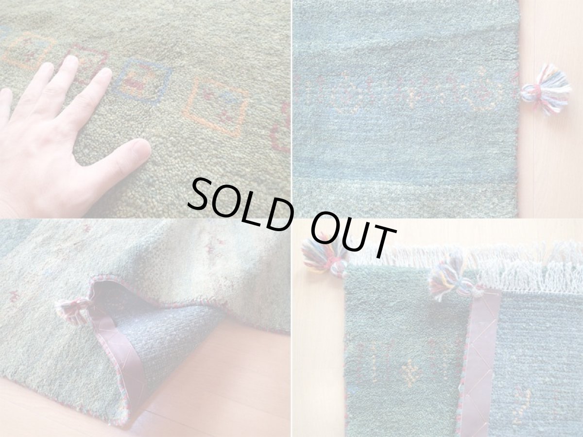 画像4: 手織りペルシャギャッベF12リビングラグサイズ240×180ハンドメイドラグ (4)