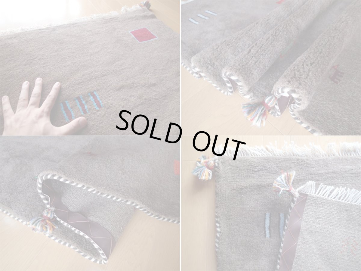 画像4: 手織りペルシャギャッベF13リビングラグサイズ198×153ハンドメイドラグ (4)