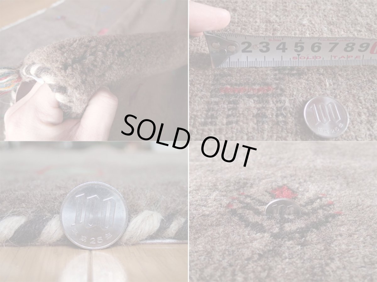 画像5: 手織りペルシャギャッベF13リビングラグサイズ198×153ハンドメイドラグ (5)