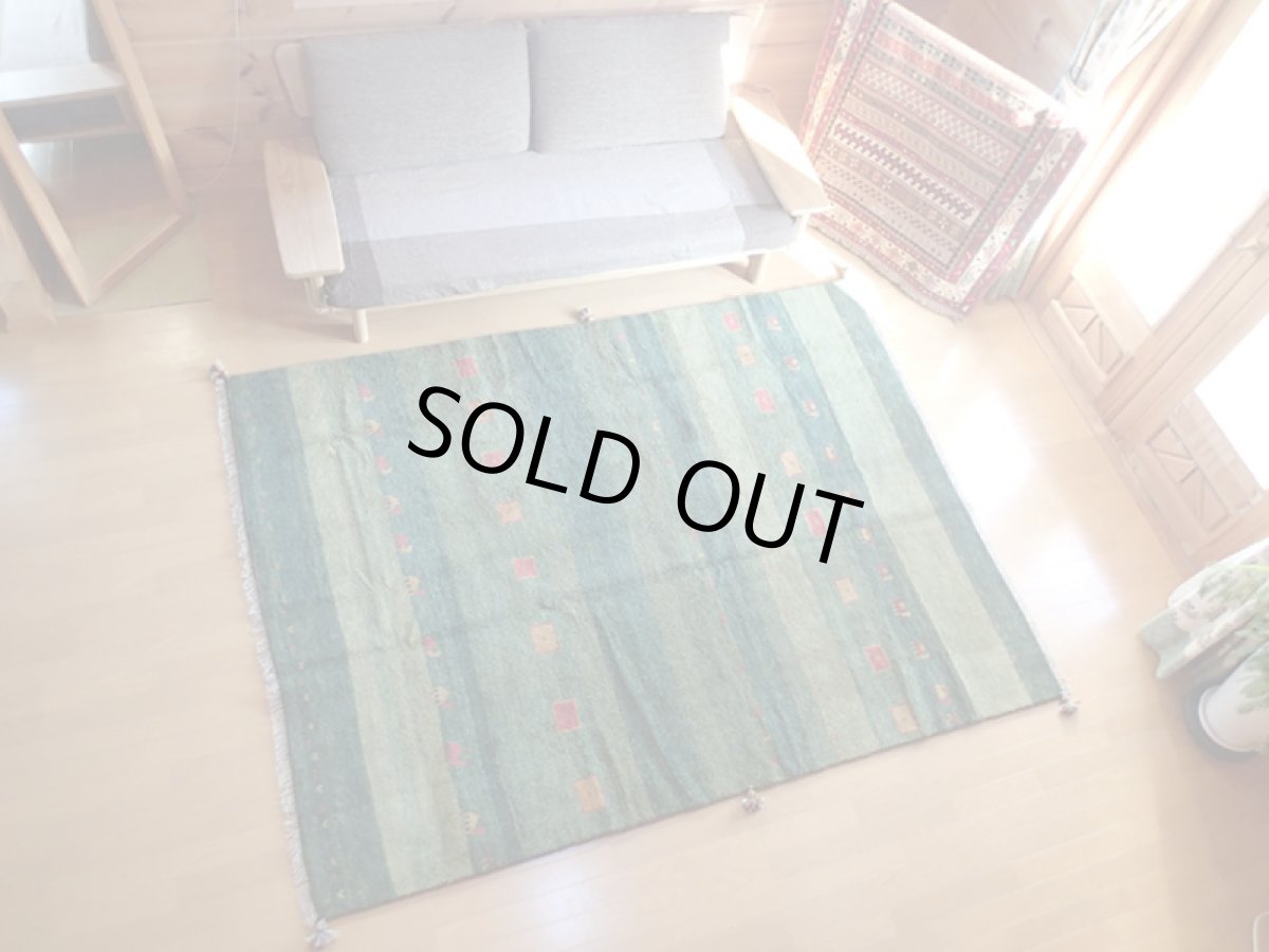 画像3: 手織りペルシャギャッベF15リビングラグサイズ240×180ハンドメイドラグ (3)