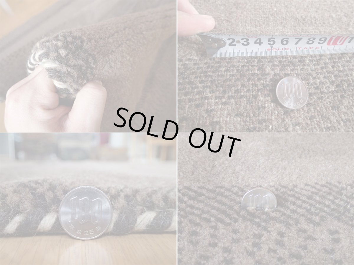 画像5: 手織りペルシャギャッベF17リビングラグサイズ200×150ハンドメイドラグ (5)