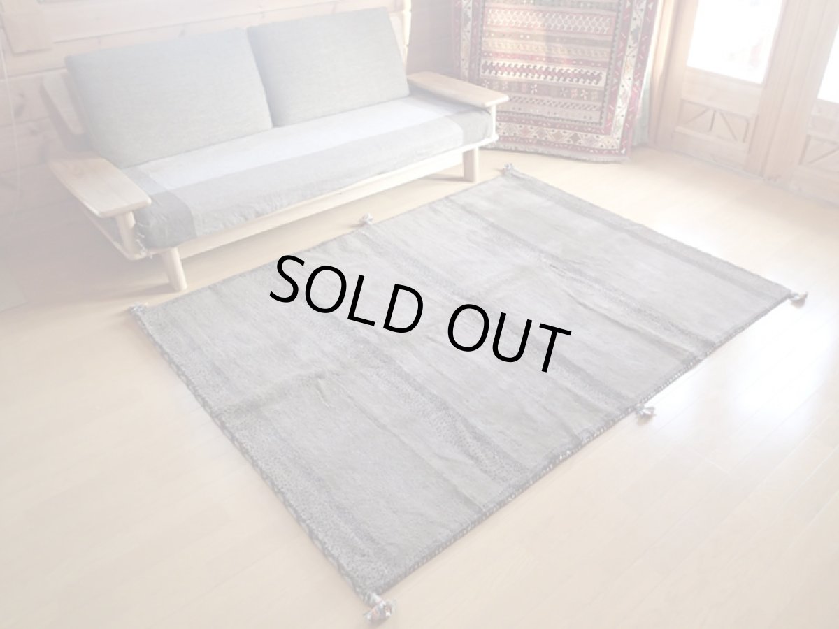 画像2: 手織りペルシャギャッベF17リビングラグサイズ200×150ハンドメイドラグ (2)