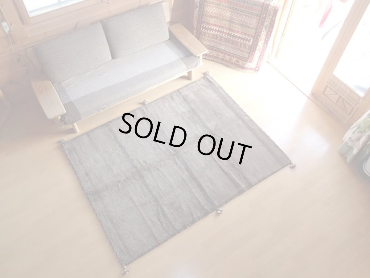 画像3: 手織りペルシャギャッベF17リビングラグサイズ200×150ハンドメイドラグ (3)