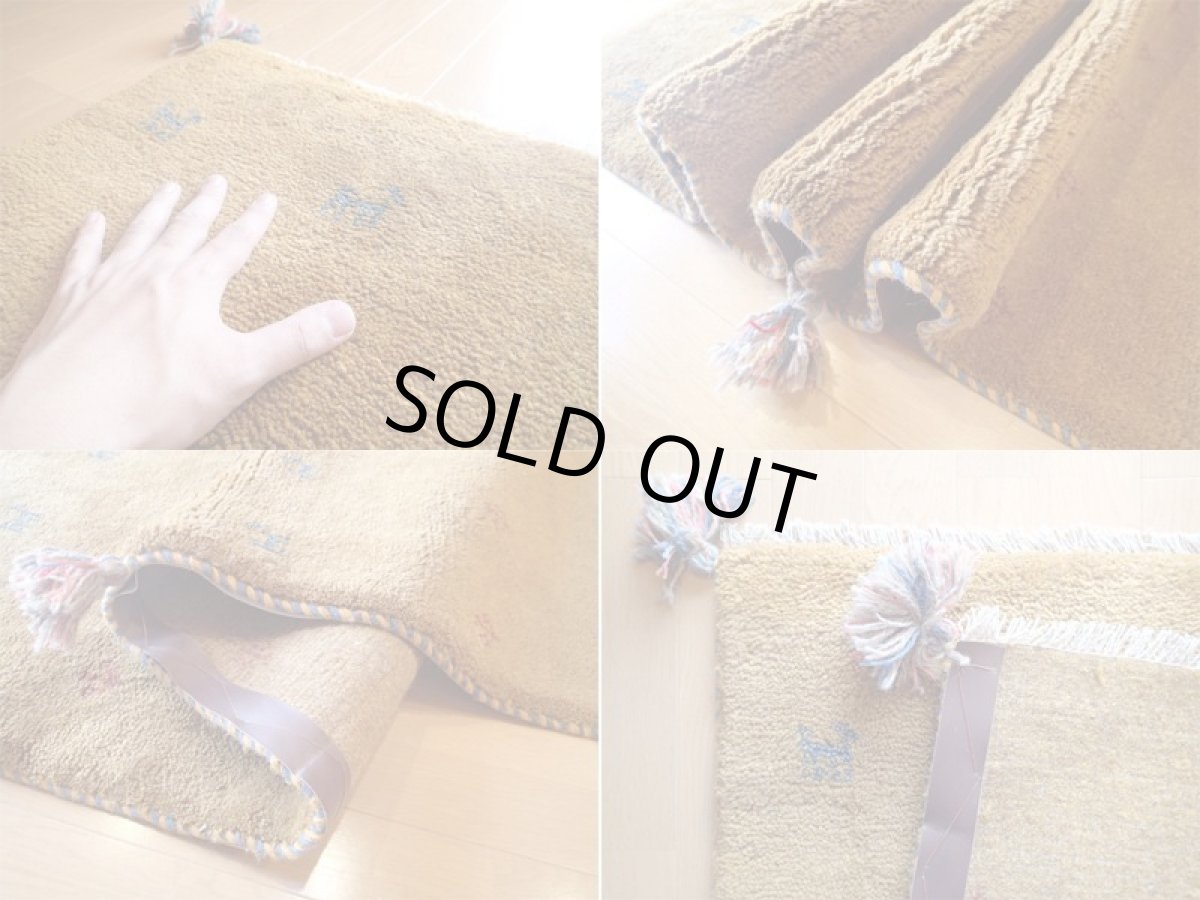 画像4: 手織りペルシャギャッベF21リビングラグサイズ206×155ハンドメイドラグ (4)