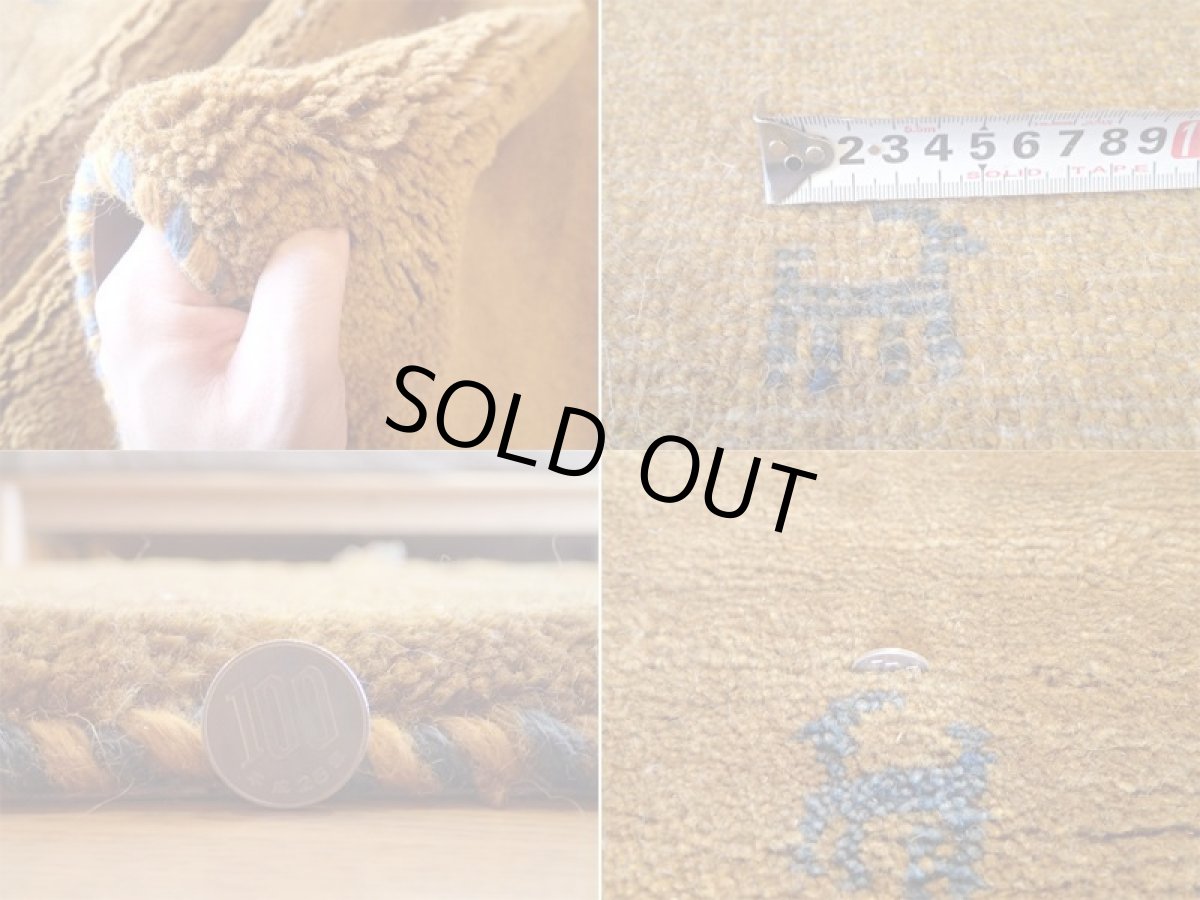 画像5: 手織りペルシャギャッベF21リビングラグサイズ206×155ハンドメイドラグ (5)