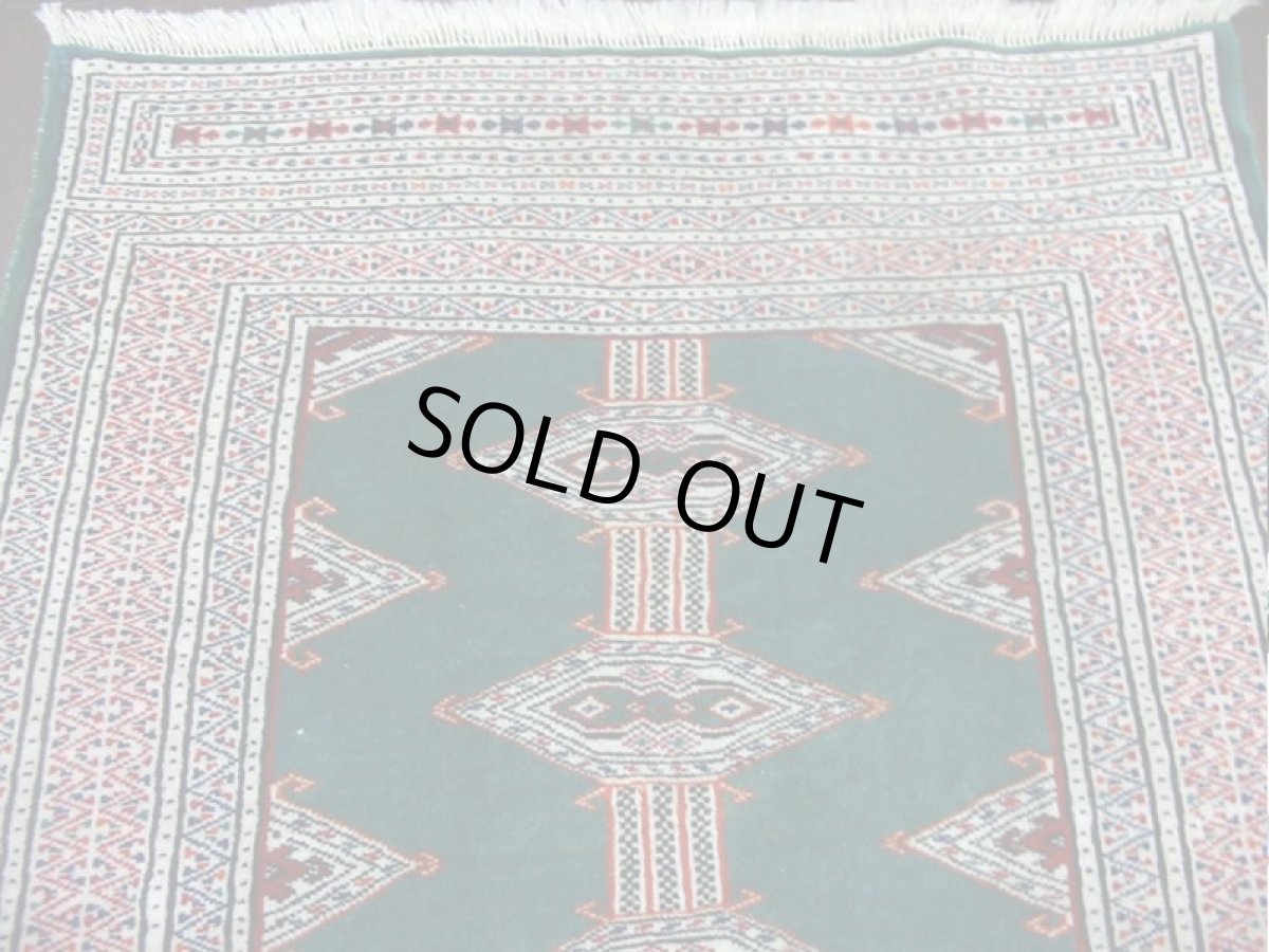 画像3: トルクメン ペルシャ 絨毯 アクセント サイズ 125 × 88 E34 トライバル ラグ 天然 ウール じゅうたん 敷物 マット カーペット (3)