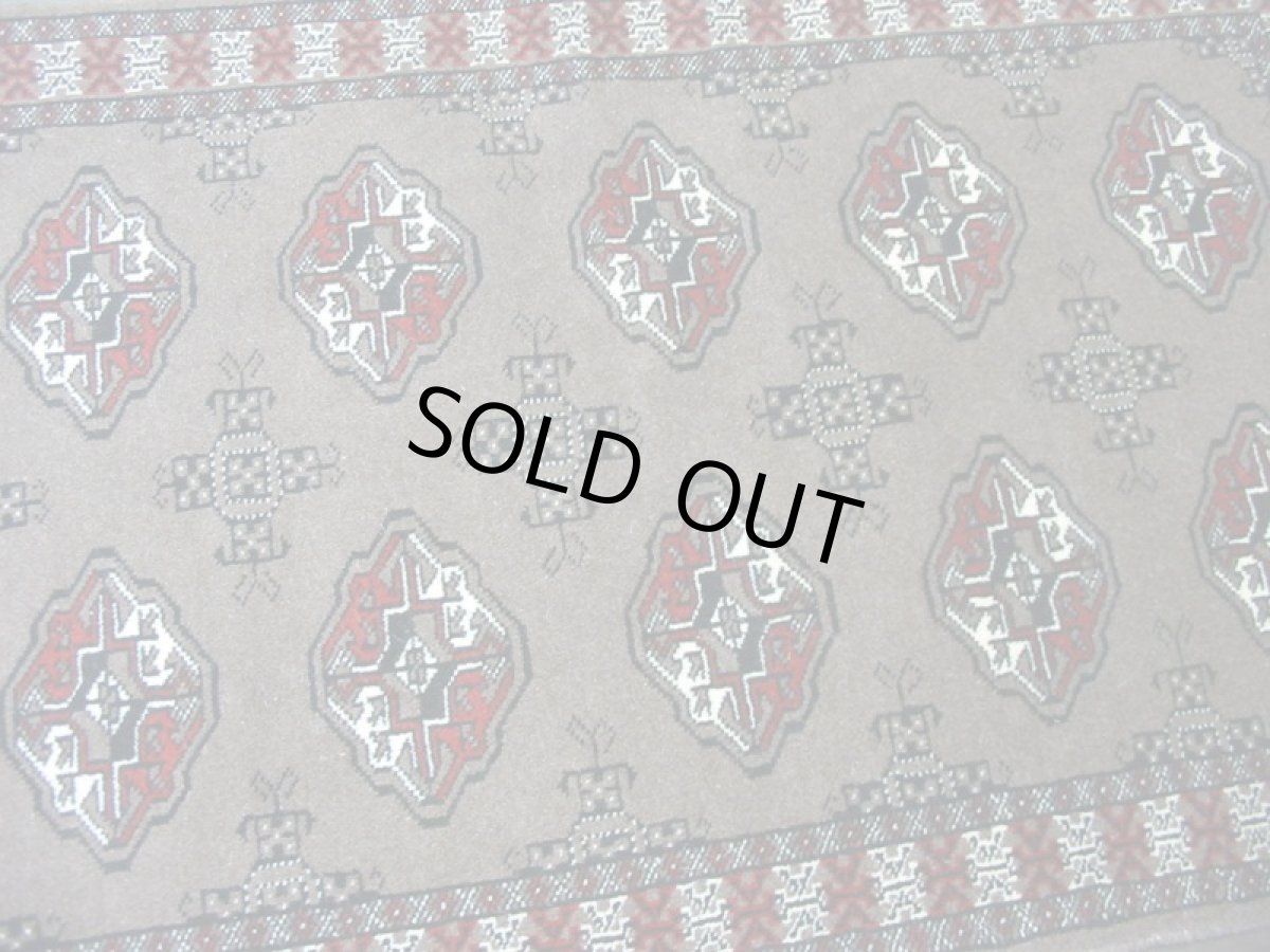 画像6: 新品 トルクメン ペルシャ 絨毯 アクセント サイズ 128 × 79 203 トライバル ラグ 天然 ウール 敷物 マット カーペット 赤 茶 (6)