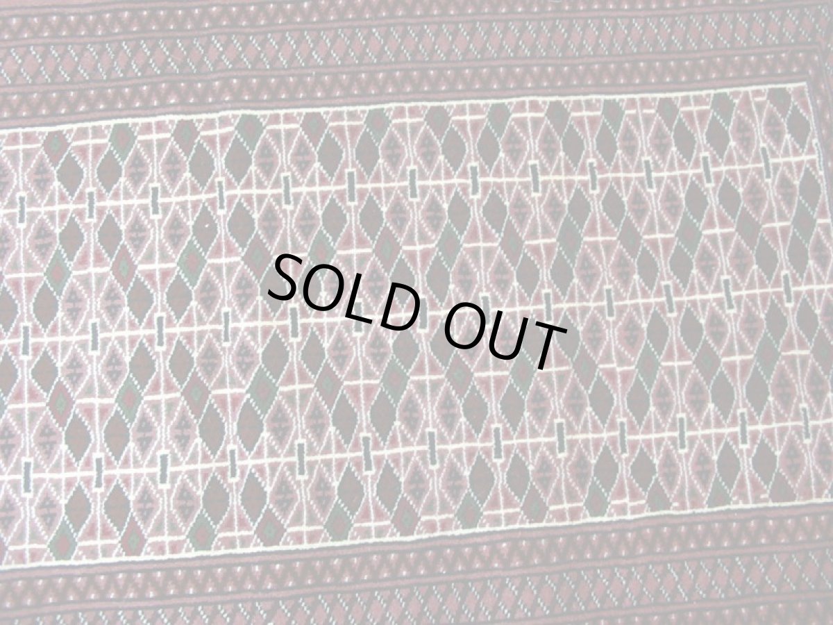 画像4: 新品 トルクメン ペルシャ 絨毯 アクセント サイズ 121 × 80 207 トライバル ラグ 天然 ウール 敷物 マット カーペット 赤 エンジ 茶 (4)