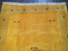 画像5: ペルシャ ギャッベ リビング 2m サイズ ラグ 200 158 15 ハンドメイド ギャベ 天然 ウール 手織り 絨毯 カーペット (5)