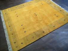 画像3: ペルシャ ギャッベ リビング 2m サイズ ラグ 200 158 15 ハンドメイド ギャベ 天然 ウール 手織り 絨毯 カーペット (3)
