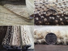 画像11: ペルシャ ギャッベ リビング 2m サイズ ラグ 200 x 149 cm 14 ハンドメイド ギャベ 天然 ウール 手織り 絨毯 カーペット ナチュラル 灰 茶 クリーム シンプル グラデーション (11)