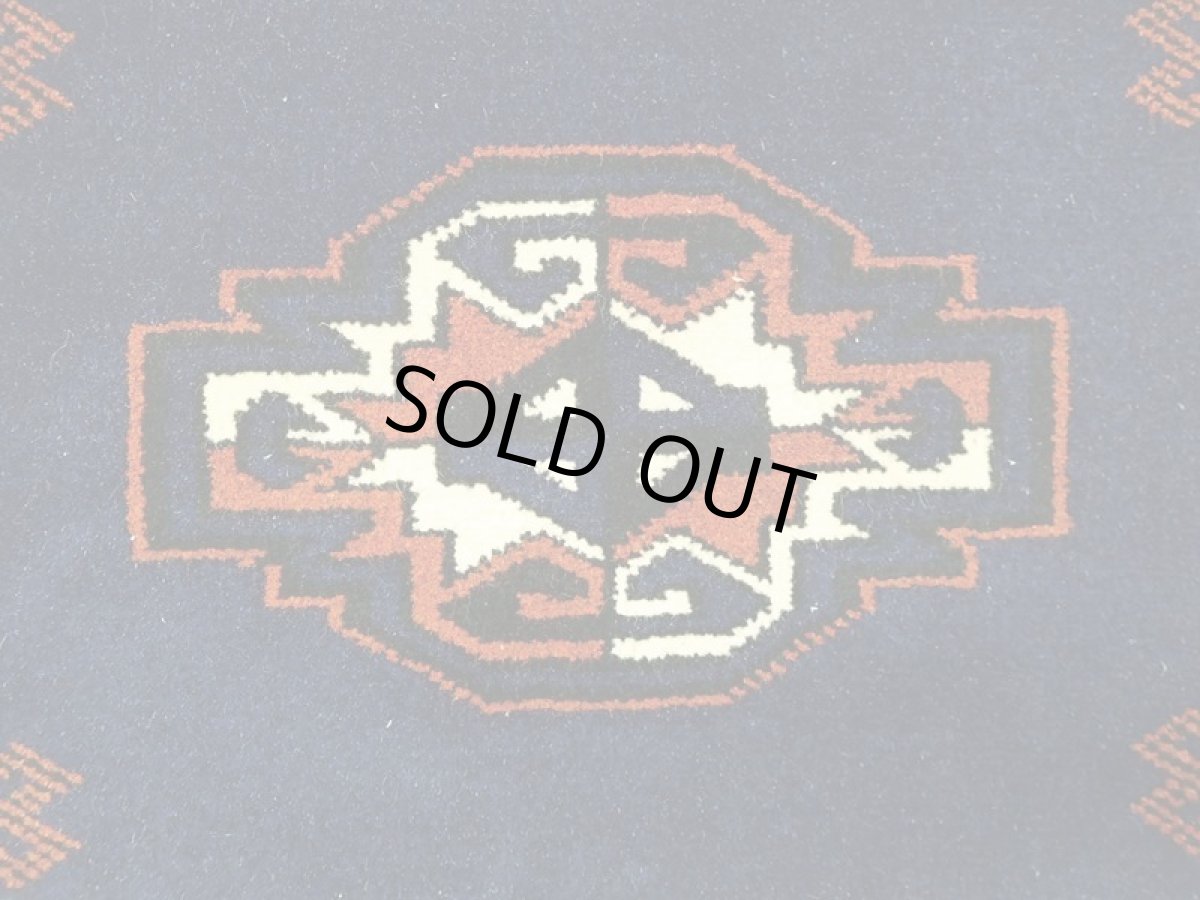 画像6: 新品 トルクメン ペルシャ 絨毯 1.2m アクセント サイズ 126 x 84 cm 195 トライバル ラグ 天然 ウール 敷物 マット カーペット 紺 エンジ 茶 赤 民族 柄 (6)