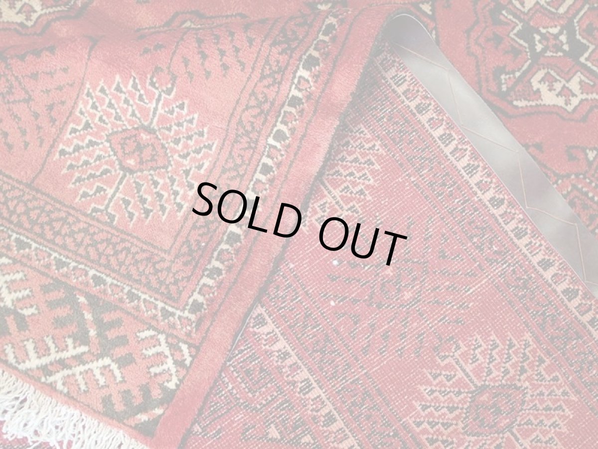 画像11: オールド ペルシャ 絨毯 トルクメン 2.9m リビング ダイニング サイズ 288 x 204 cm 512 手織り トライバル ラグ 天然 ウール 敷物 マット カーペット 赤 ヴィンテージ OLD (11)