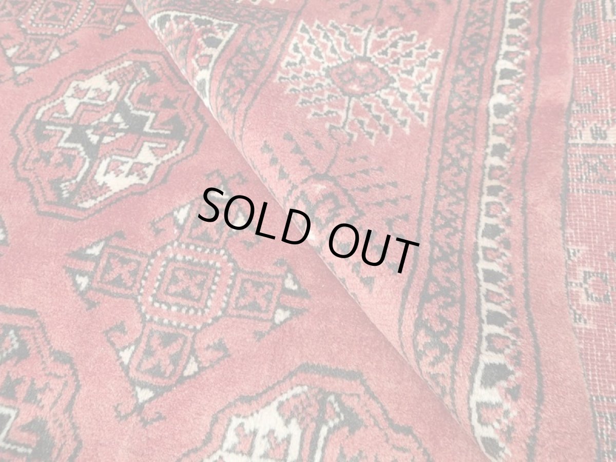 画像12: オールド ペルシャ 絨毯 トルクメン 2.9m リビング ダイニング サイズ 288 x 204 cm 512 手織り トライバル ラグ 天然 ウール 敷物 マット カーペット 赤 ヴィンテージ OLD (12)