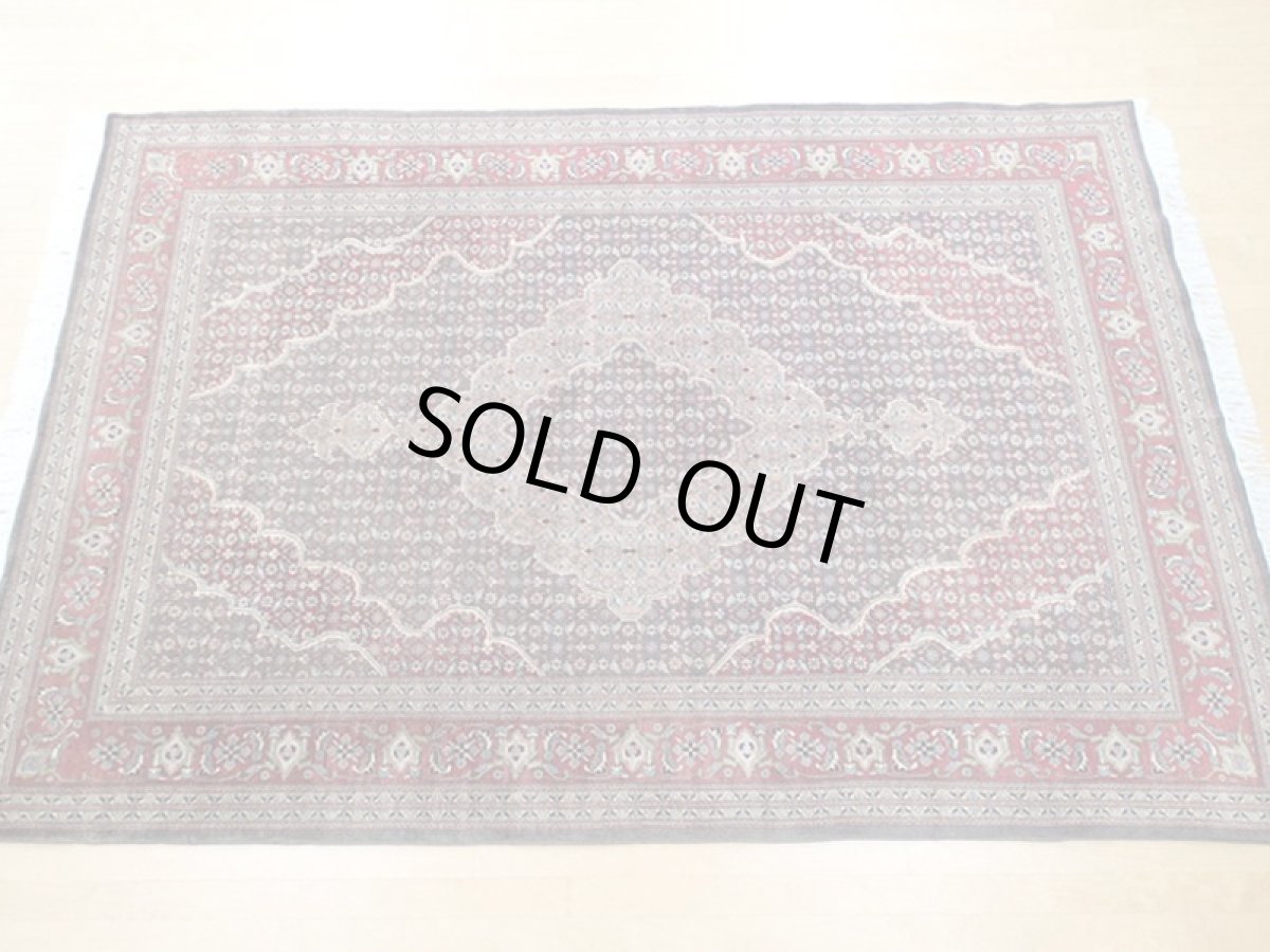 画像3: オールド 70年 アンティーク ペルシャ 絨毯 タブリーズ 3m リビング ダイニング サイズ 295 x 198 cm 天然 コルク ウール 手織り トライバル ラグ 敷物 マット カーペット 紺 マヒ 柄 ヴィンテージ OLD (3)