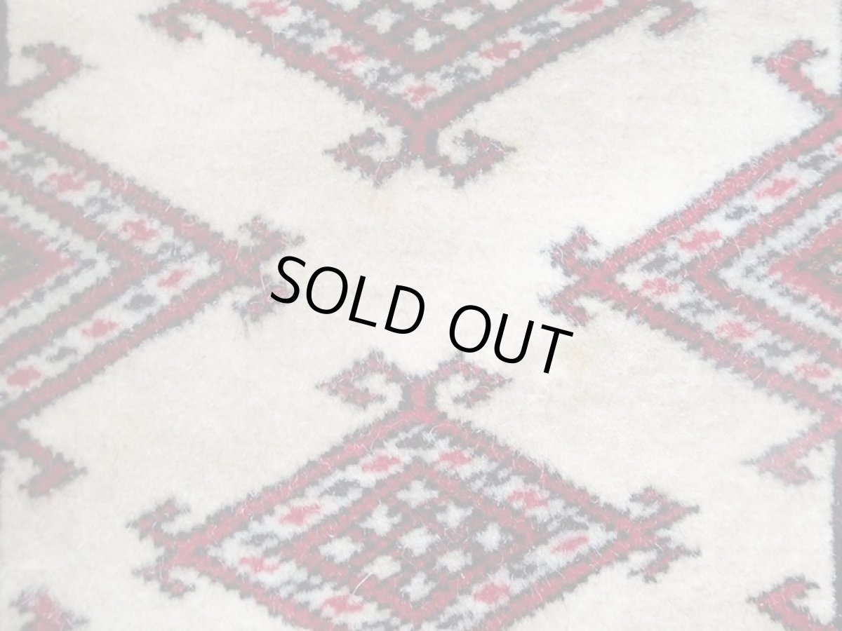 画像16: 新品 ペルシャ 絨毯 トルクメン 2m センター テーブル ソファ サイズ 192 x 146 cm 525 天然 ウール シルク 手織り トライバル ラグ敷物 マット カーペット 生成り クリーム 赤 茶 幾何学模様 民族柄 (16)