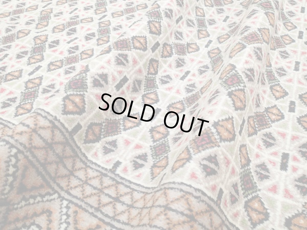 画像15: オールド ペルシャ 絨毯 トルクメン 2.8m リビング ダイニング 大判 サイズ 277 x 200 cm f226 手織り トライバル ラグ 天然 ウール 敷物 マット ハンドメイド カーペット 茶 クリーム ヴィンテージ OLD (15)