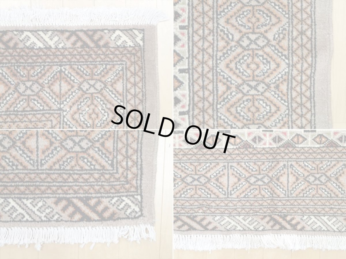 画像17: オールド ペルシャ 絨毯 トルクメン 2.8m リビング ダイニング 大判 サイズ 277 x 200 cm f226 手織り トライバル ラグ 天然 ウール 敷物 マット ハンドメイド カーペット 茶 クリーム ヴィンテージ OLD (17)