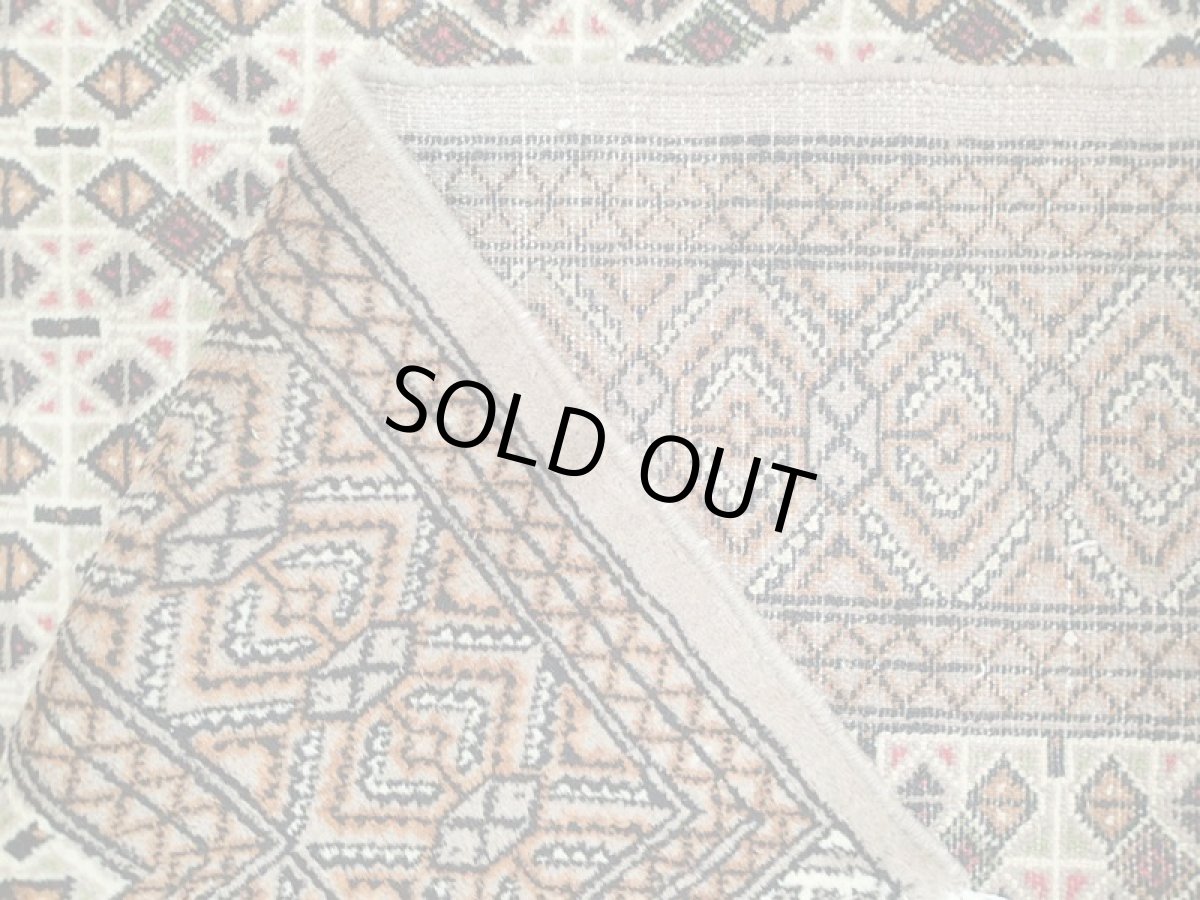 画像12: オールド ペルシャ 絨毯 トルクメン 2.8m リビング ダイニング 大判 サイズ 277 x 200 cm f226 手織り トライバル ラグ 天然 ウール 敷物 マット ハンドメイド カーペット 茶 クリーム ヴィンテージ OLD (12)