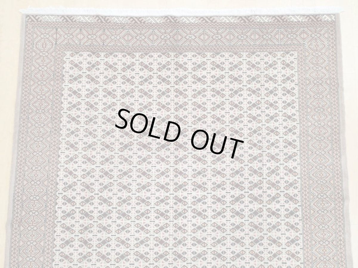 画像7: オールド ペルシャ 絨毯 トルクメン 2.8m リビング ダイニング 大判 サイズ 277 x 200 cm f226 手織り トライバル ラグ 天然 ウール 敷物 マット ハンドメイド カーペット 茶 クリーム ヴィンテージ OLD (7)