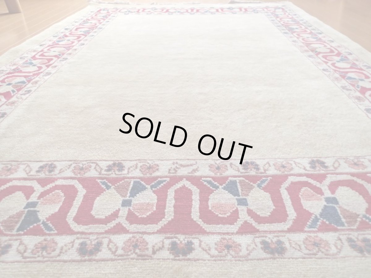 画像6: 新品 ペルシャ ギャッベ 2.1m リビング ダイニング サイズ 210 x 154 cm b53 ハンドメイド ギャベ 手織り トライバル ラグ 天然 ウール 敷物 マット カーペット クリーム シンプル (6)