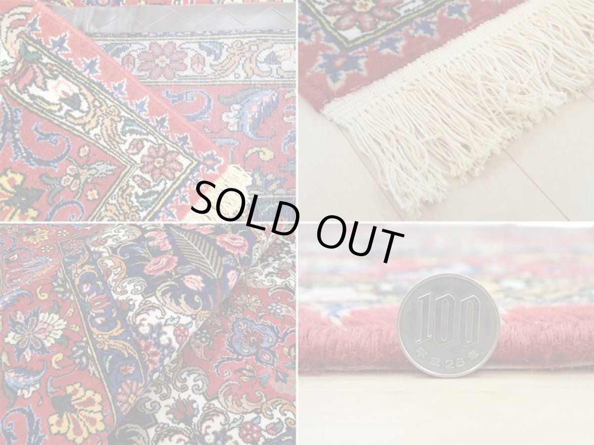 画像20: 新品同様 ペルシャ 絨毯 バクティアリ 2m スクエア 正方形 リビング ダイニング サイズ 207 x 207 cm 66 手織り トライバル ラグ 天然 ウール 敷物 マット カーペット カラフル ブロック 花柄 庭園 s-66-207207s009  (20)