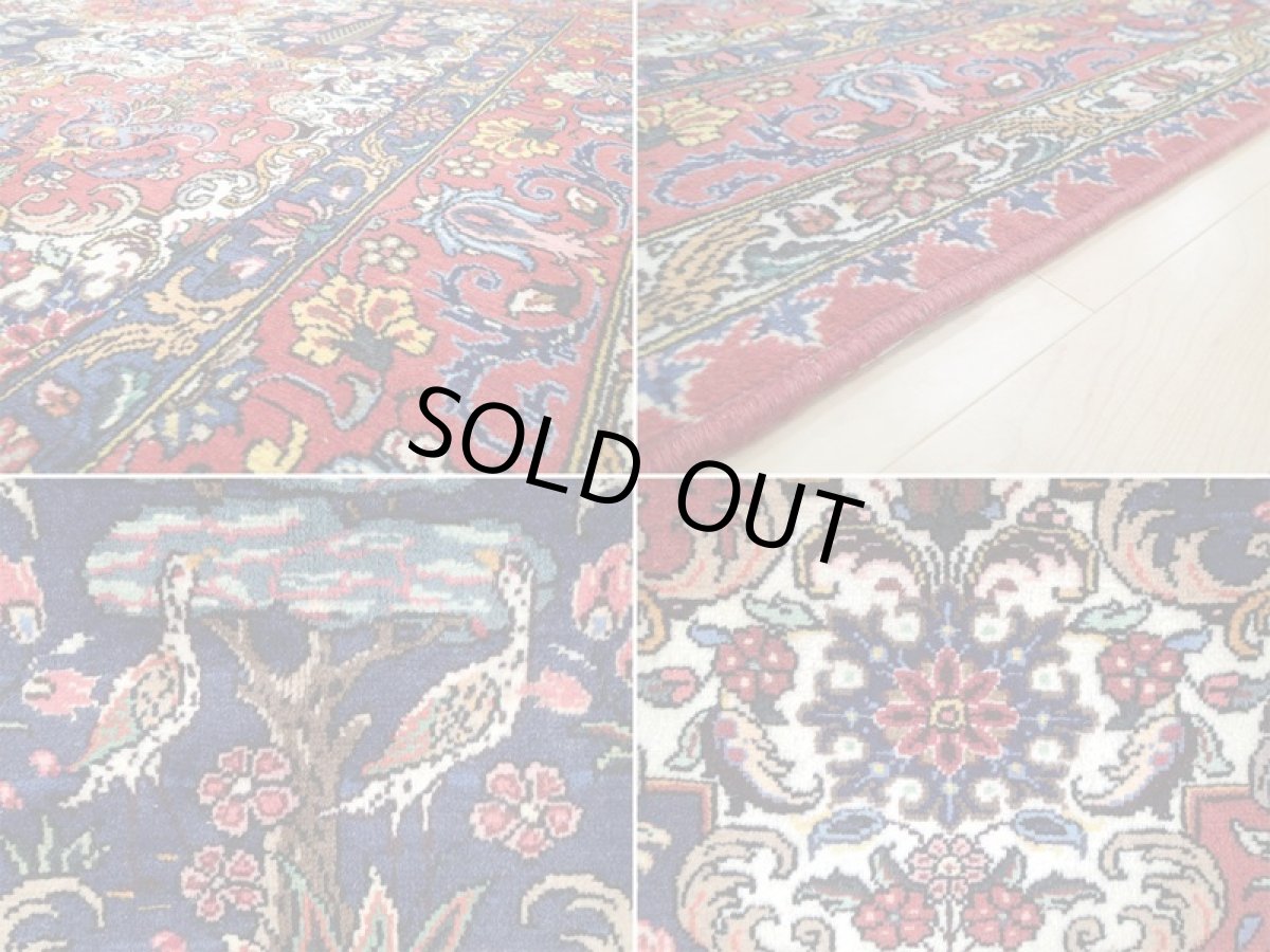 画像18: 新品同様 ペルシャ 絨毯 バクティアリ 2m スクエア 正方形 リビング ダイニング サイズ 207 x 207 cm 66 手織り トライバル ラグ 天然 ウール 敷物 マット カーペット カラフル ブロック 花柄 庭園 s-66-207207s009  (18)