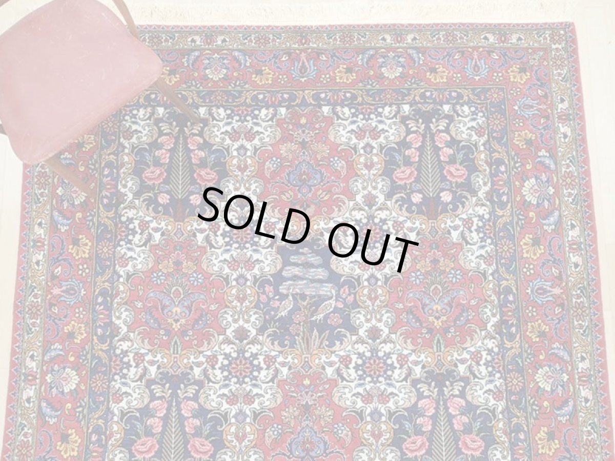 画像7: 新品同様 ペルシャ 絨毯 バクティアリ 2m スクエア 正方形 リビング ダイニング サイズ 207 x 207 cm 66 手織り トライバル ラグ 天然 ウール 敷物 マット カーペット カラフル ブロック 花柄 庭園 s-66-207207s009  (7)