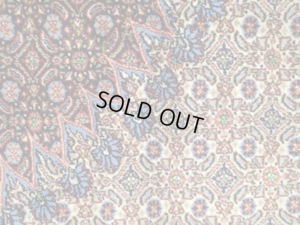 画像11: 新品 ペルシャ 絨毯 ムード 3.8m リビング ダイニング サイズ 388 x 290 cm 89 ウール シルク 手織り ラグ ハンドメイド カーペット 敷物 クリーム 紺 エンジ 弾力ある柔らかな毛足 10畳程度のお部屋にお勧め (11)