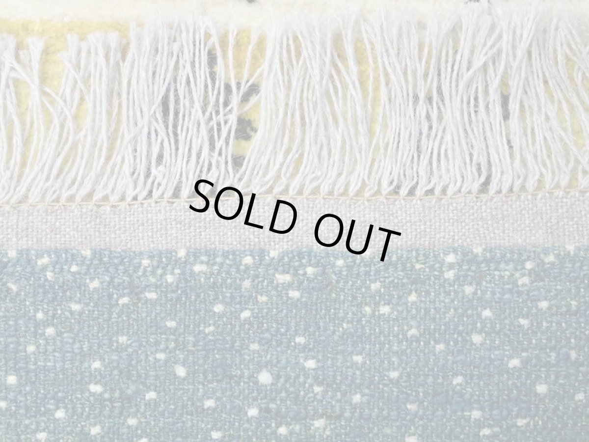 画像16: 新品 ペルシャ ギャッベ 1.3m アクセント サイズ 128 x 92 cm f182 ハンドメイド ギャベ 手織り トライバル ラグ 天然 ウール 敷物 マット カーペット クリーム　緑 オレンジ 青 藍 黄 風景 子供部屋や玄関マットにも (16)