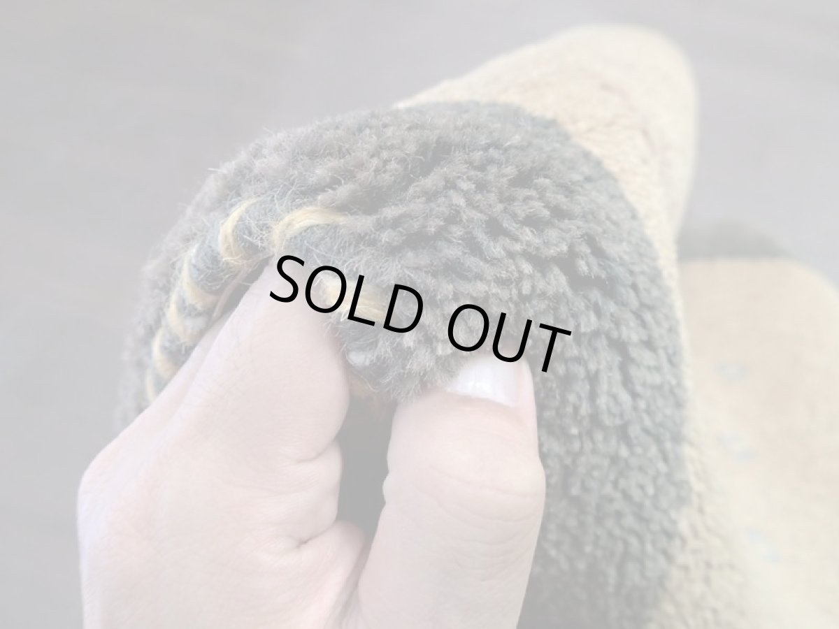 画像14: 新品 ペルシャ ギャッベ 玄関 マット 90cm サイズ 88 x 63 cm 64 肉厚 ウール ハンドメイド ギャベ 手織り トライバル ラグ 天然 敷物 カーペット 深緑 黄土色 玄関ドアマットのアクセントに (14)