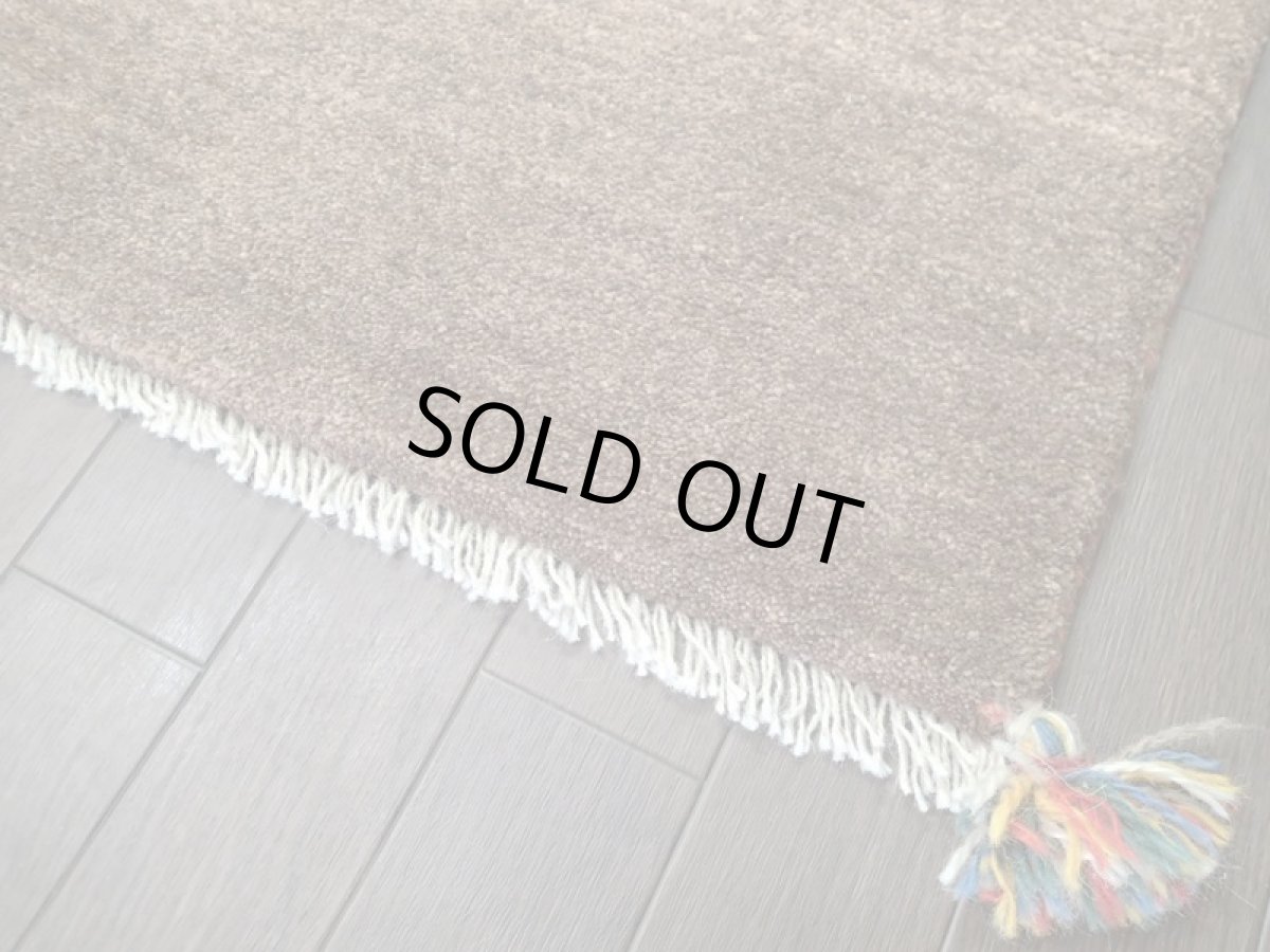 画像11: 新品 ペルシャ ギャッベ 玄関 マット 90cm サイズ 86 x 59 cm C95 肉厚 ウール ハンドメイド ギャベ 手織り トライバル ラグ 天然 敷物 カーペット 茶 オレンジ 鹿 生命の木 玄関ドアマットのアクセントに (11)