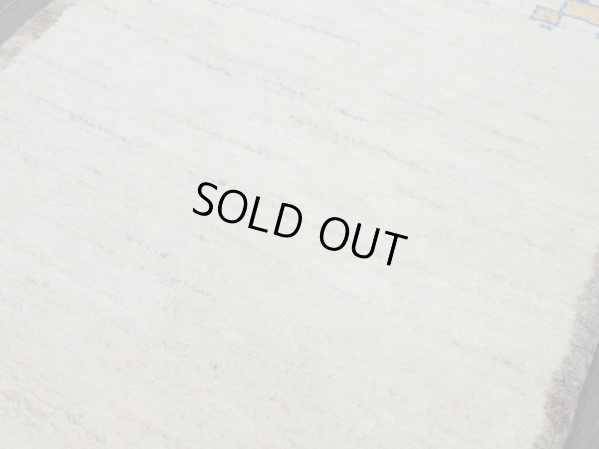 画像10: 新品 ペルシャ ギャッベ 玄関 マット 90cm サイズ 91 x 61 cm C104 肉厚 ウール ハンドメイド ギャベ 手織り トライバル ラグ 天然 敷物 カーペット クリーム 灰 動物 生命の樹 玄関ドアマットのアクセントに (10)