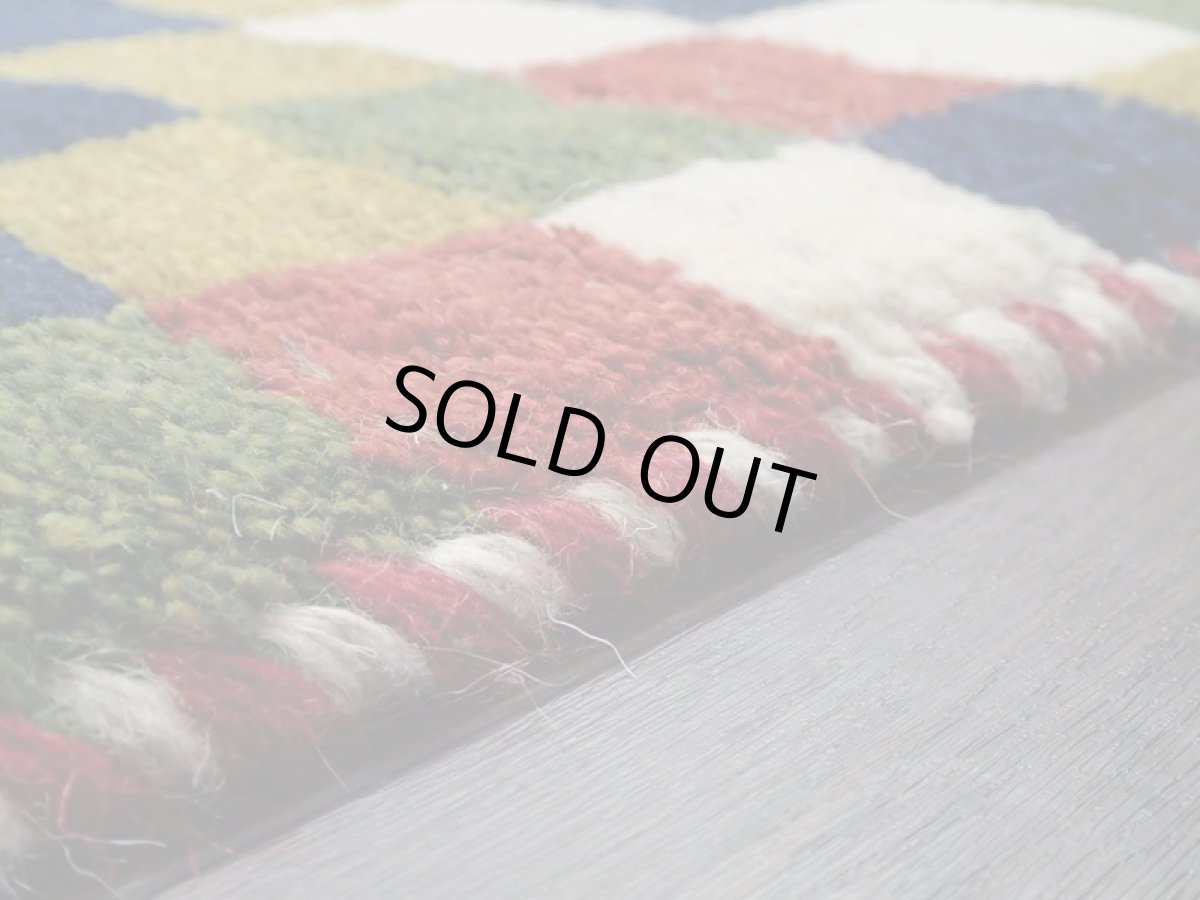 画像13: 新品 ペルシャ ギャッベ 玄関 マット 90cm サイズ 86 x 55 cm 201 肉厚 ウール ハンドメイド ギャベ 手織り トライバル ラグ 天然 敷物 カーペット マルチカラー ブロック 玄関ドアマットのアクセントに (13)