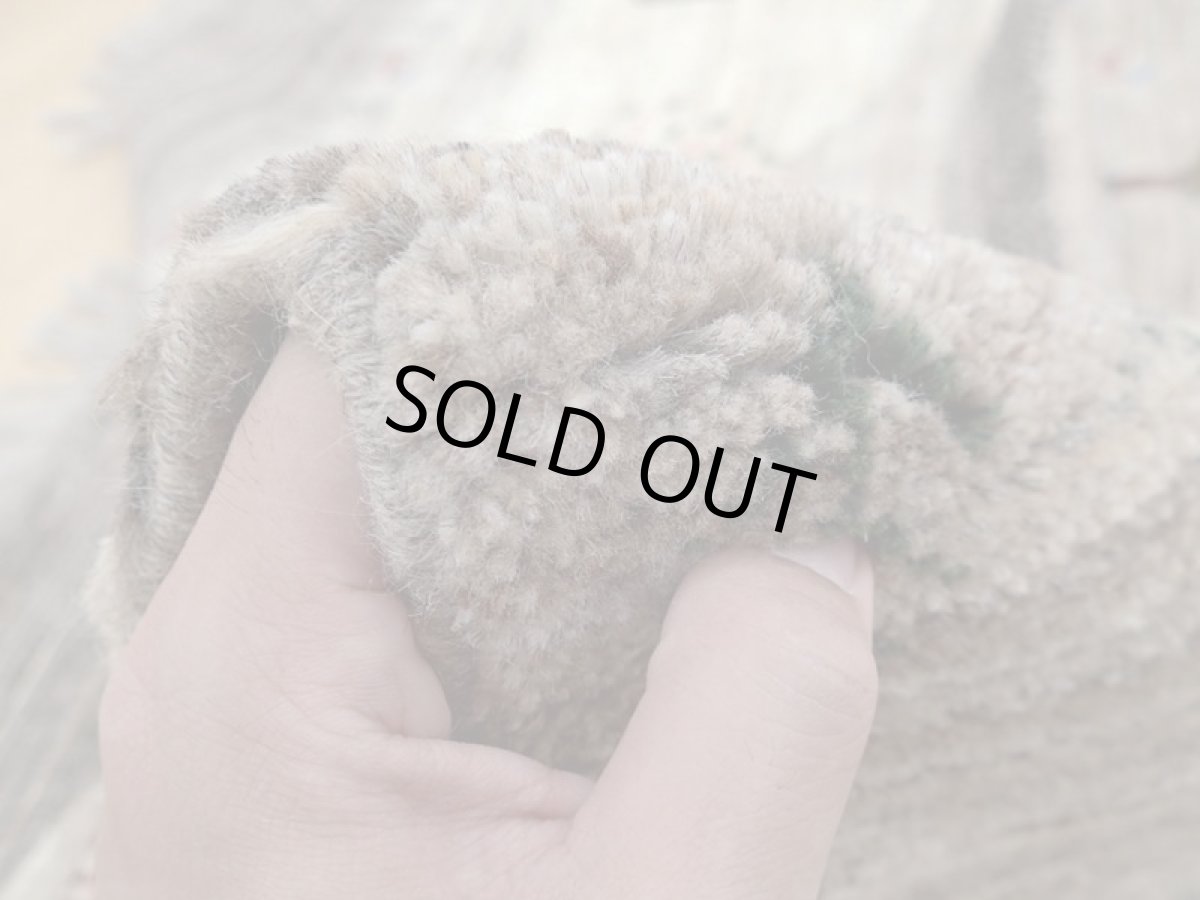 画像14: 新品 ペルシャ ギャッベ 2.5m リビング ダイニング 3帖 3人掛けソファ サイズ 250 x 210 cm n3 ハンドメイド ギャベ 手織り トライバル ラグ 天然 ウール 敷物 マット カーペット クリーム 茶 灰 動物 鹿 風景 (14)