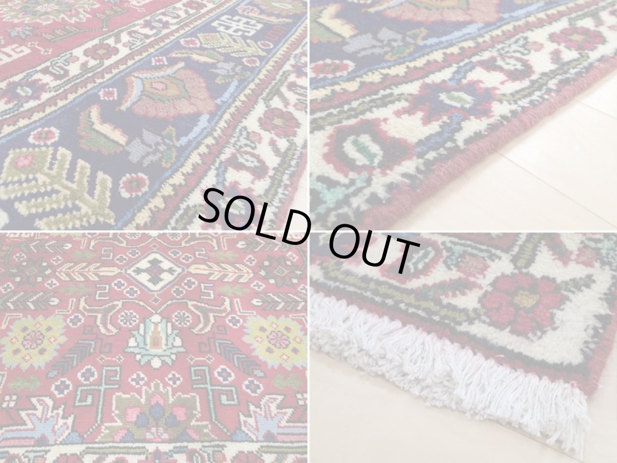 画像18: 良品 オールド ペルシャ 絨毯 タブリーズ リビング ダイニング 大判 3m 6畳 3人掛けソファ サイズ  297 x 205 cm z128 手織り トライバル ラグ 天然 ウール 敷物 マット カーペット 赤 メダリオン 草木 花 柄 ヴィンテージ ビンテージ OLD (18)