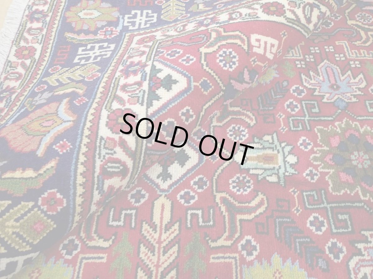 画像14: 良品 オールド ペルシャ 絨毯 タブリーズ リビング ダイニング 大判 3m 6畳 3人掛けソファ サイズ  297 x 205 cm z128 手織り トライバル ラグ 天然 ウール 敷物 マット カーペット 赤 メダリオン 草木 花 柄 ヴィンテージ ビンテージ OLD (14)